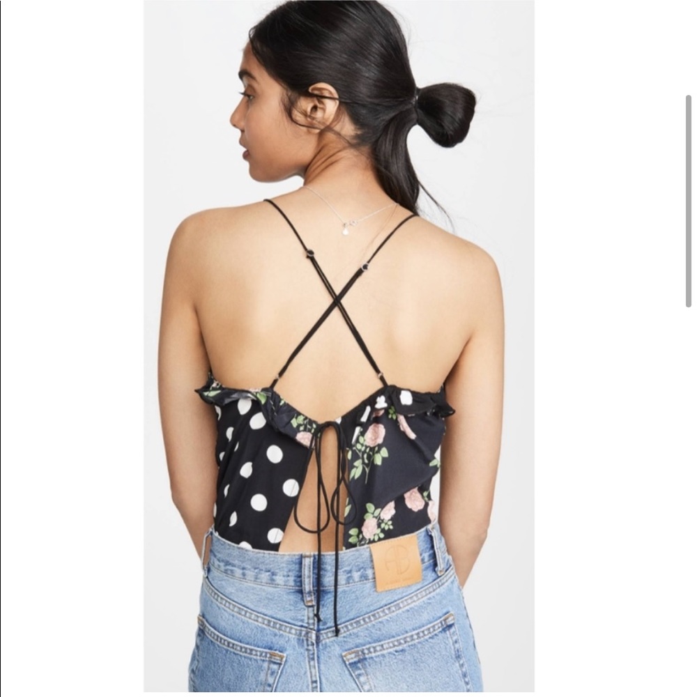 For Love&Lemons | dual pattern tank with tie detail - Picture 4 of 8